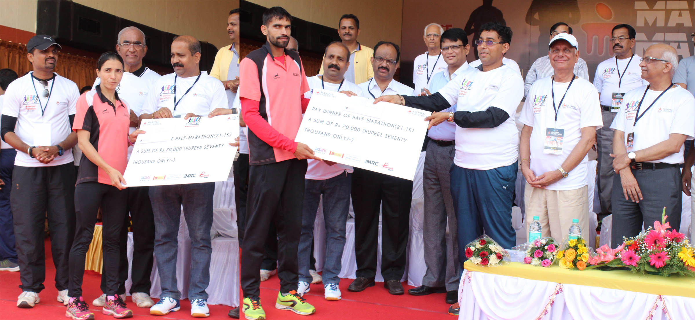 ಮಣಿಪಾಲ ಮ್ಯಾರಥಾನ್: ಆಳ್ವಾಸ್‌ನ ನವೀನ್-ಕಿರಣಗೆ ಪ್ರಶಸ್ತಿ